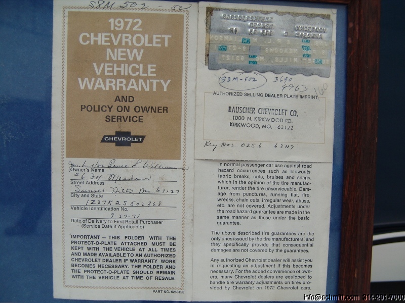 1972 CHEVROLET CORVETTE COUPE – Daniel Schmitt & Co. Classic Car Gallery